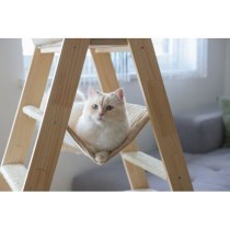 Arbre a chat 134 cm - LADDER - KERBL - Bois massif - 3 options de repo