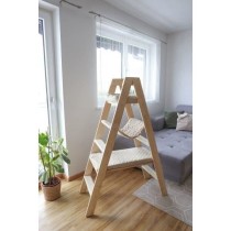 Arbre a chat 134 cm - LADDER - KERBL - Bois massif - 3 options de repo