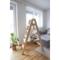 Arbre a chat 134 cm - LADDER - KERBL - Bois massif - 3 options de repo