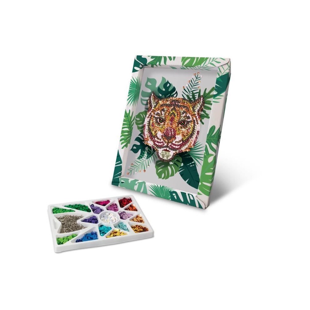 Kit Activités Manuelles - Collection Sequins - Tigre - Lansay - A par