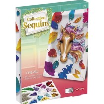 Kit loisir créatif - Cheval - Sequins - Pour enfant a partir de 7 ans