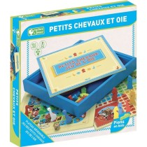 L'arbre a jouer - 66310 - jeux des petits chevaux et oie - coffret en