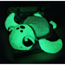 Ma Petite Carapace Peluche Tortue Lumineuse Naturelle +/- 25 cm - JEMINI - Chargeable a la lumiere, fonctionne sans pile.