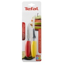 TEFAL Fresh Kitchen Set de 2 couteaux pour fruits et légumes, Lame acier inoxydable, Nettoyage facile, design ergonomique K0612