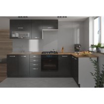 LASSEN Cuisine complete d'angle 240x165 cm avec plan de travail - Angl