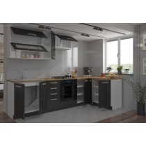 LASSEN Cuisine complete d'angle 240x165 cm avec plan de travail - Angl