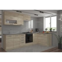 LASSEN Cuisine complete d'angle 240x165 cm avec plan de travail - Angl