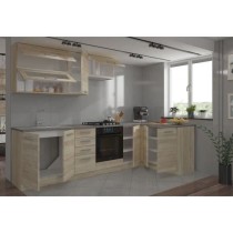 LASSEN Cuisine complete d'angle 240x165 cm avec plan de travail - Angl