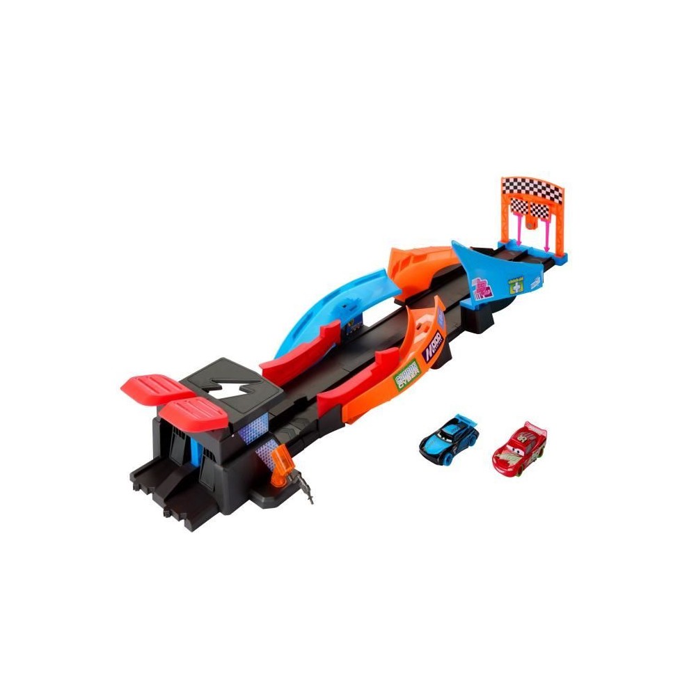 Circuit Glow Racers - Mattel - HPD80 - Jouet de course phosphorescent pour enfant de 4 ans et plus