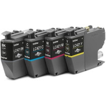 Pack de 4 Cartouches d'encre LC421VAL - BROTHER - Noir, Cyan, Magenta