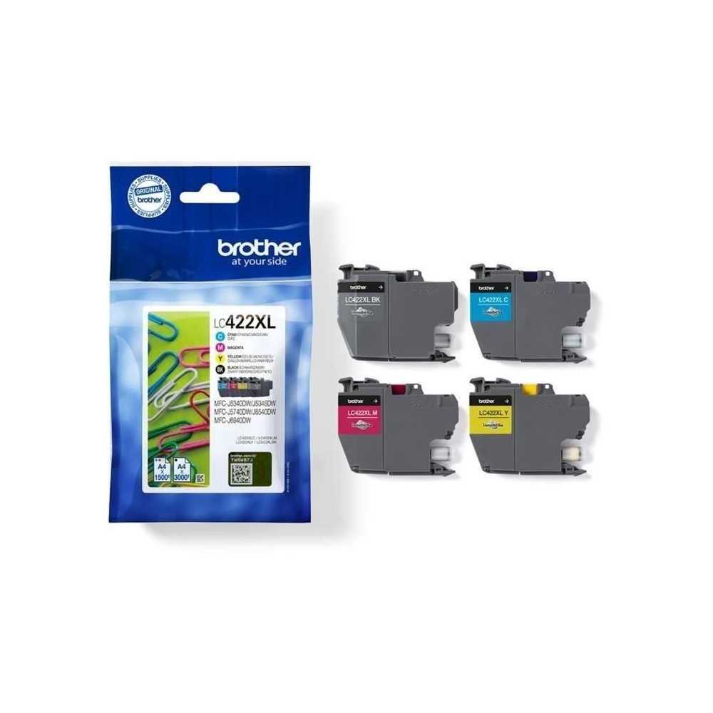 Pack 4 cartouches LC422XLVAL - BROTHER - Pour Business Smart MFC-J5340