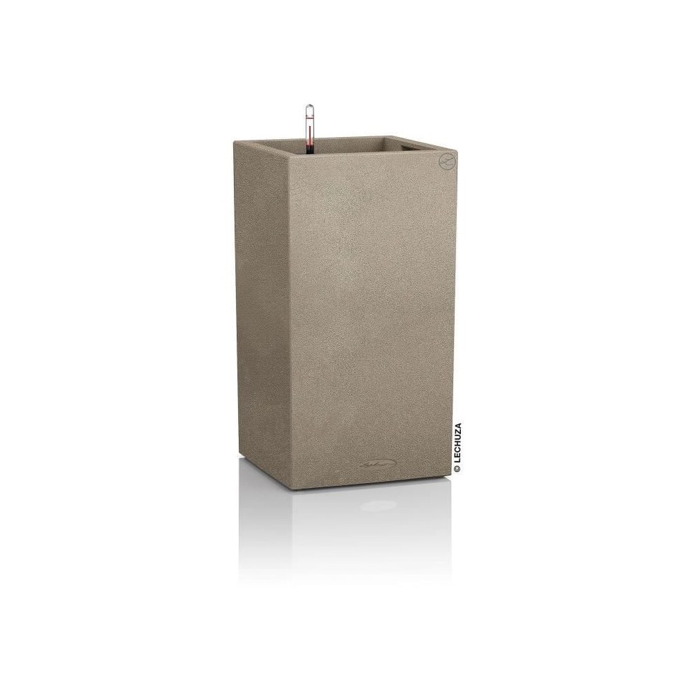 Pot de fleur LECHUZA Canto Stone Colonne 40 - kit complet, beige sable