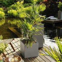 LECHUZA Jardiniere, Lit Surélevé avec Poignées Intégrées, Bac a F