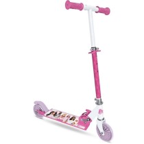 MONDO - Trottinette / Patinette 2 roues pliable - Barbie