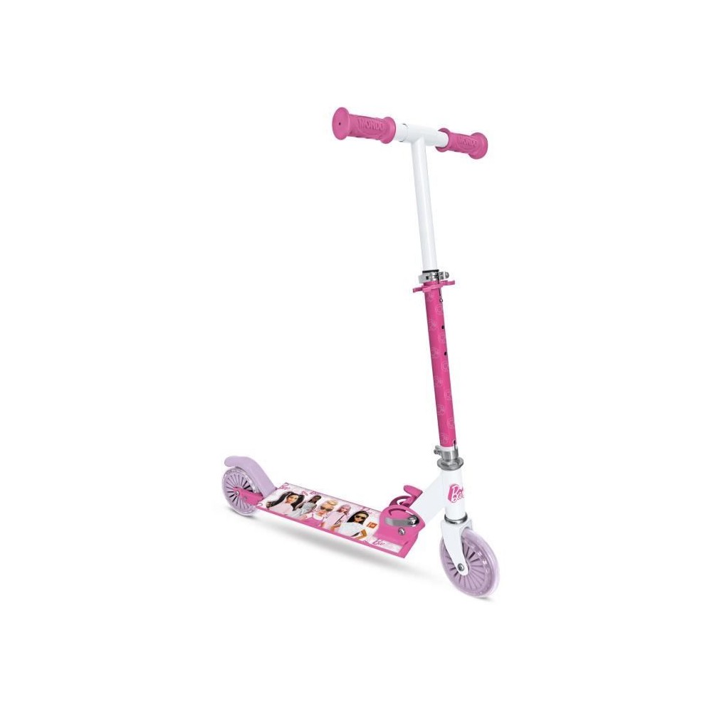 MONDO - Trottinette / Patinette 2 roues pliable - Barbie