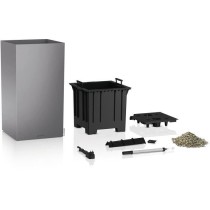 Pot de fleur LECHUZA Canto Premium Colonne 40 - kit complet LED, argen