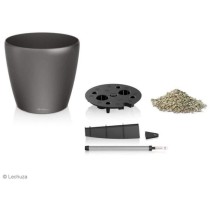 Pot de fleur LECHUZA Classico Premium 60 - kit complet, anthracite mé