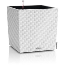 Pot de fleur LECHUZA Cube Cottage 50 - kit complet, blanc - Plastique