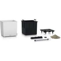 Pot de fleur LECHUZA Cube Cottage 50 - kit complet, blanc - Plastique