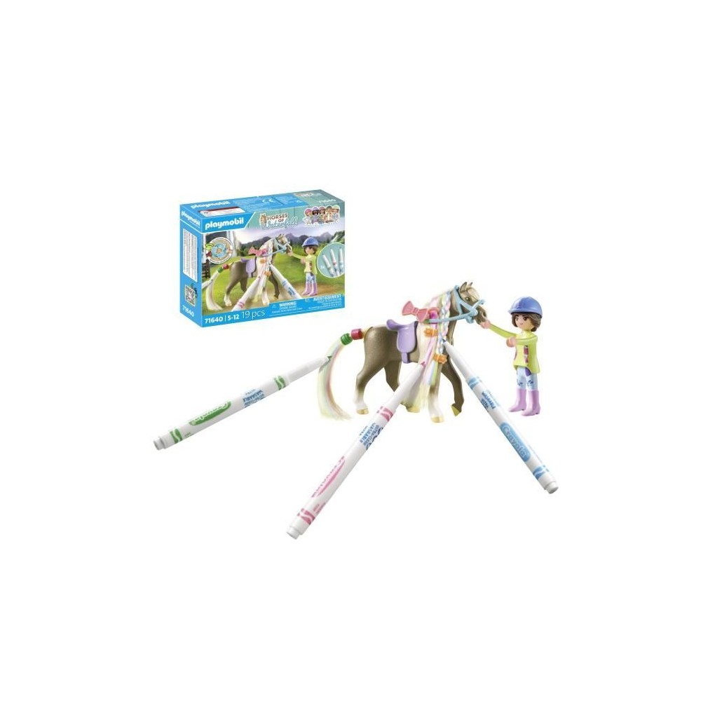 PLAYMOBIL - 71640 - Cavaliere crinier colorie