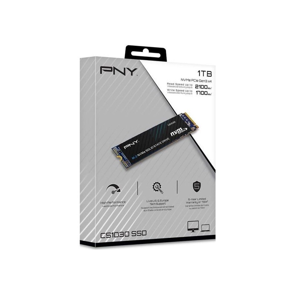 PNY TECHNOLIGIES CS1030 Disque dur SSD - 1TB - PCIE - M2 - NVMe