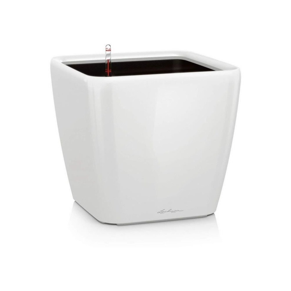 Pot de fleur - LEC - Quadro Premium LS 50 - blanc brillant - systeme d