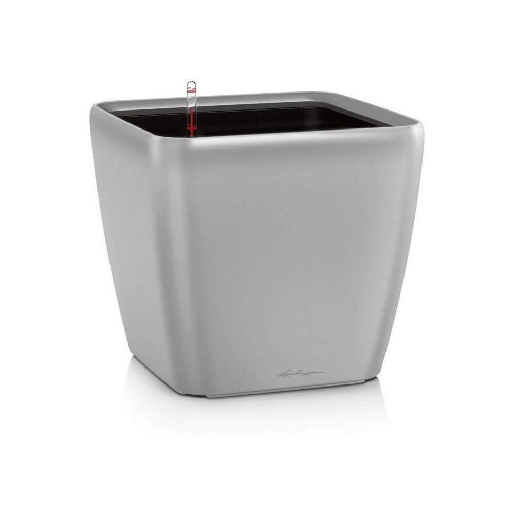 Pot de fleur - LEC - Quadro Premium LS 50 - argent métallisé - 15 L