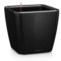 Pot de fleur - LEC - Quadro Premium LS 50 - noir brillant - avec rése