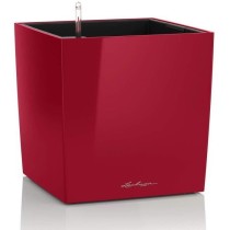 Pot de fleur LECHUZA Cube Premium 40 - kit complet, rouge scarlet bril