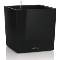 Pot de fleur LECHUZA Cube Premium 40 - kit complet, noir brillant