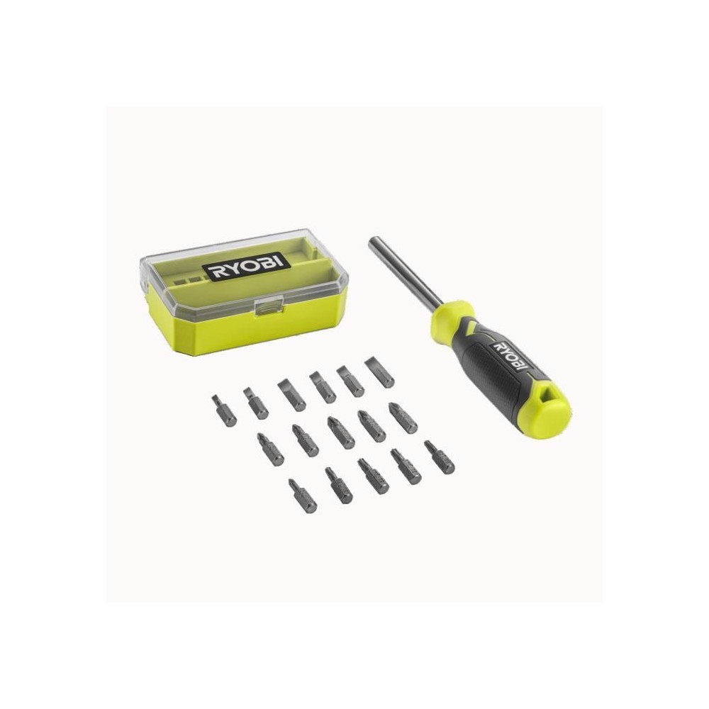 Tournevis et coffret d'embouts - RYOBI - 17 pcs