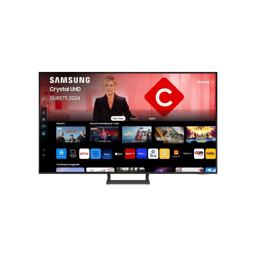 TV LED - SAMSUNG - 75DU8575 - 75 (190 cm) - 4K UHD 3840x2160 - HDR - Smart TV - Gaming HUB - 3xHDMI - WiFi