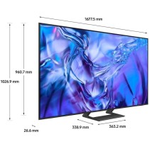 TV LED - SAMSUNG - 75DU8575 - 75 (190 cm) - 4K UHD 3840x2160 - HDR - Smart TV - Gaming HUB - 3xHDMI - WiFi