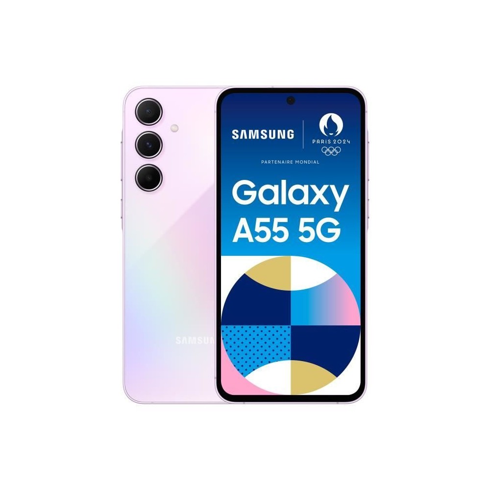 Smartphone Samsung Galaxy A55 5G 128Go Lilas