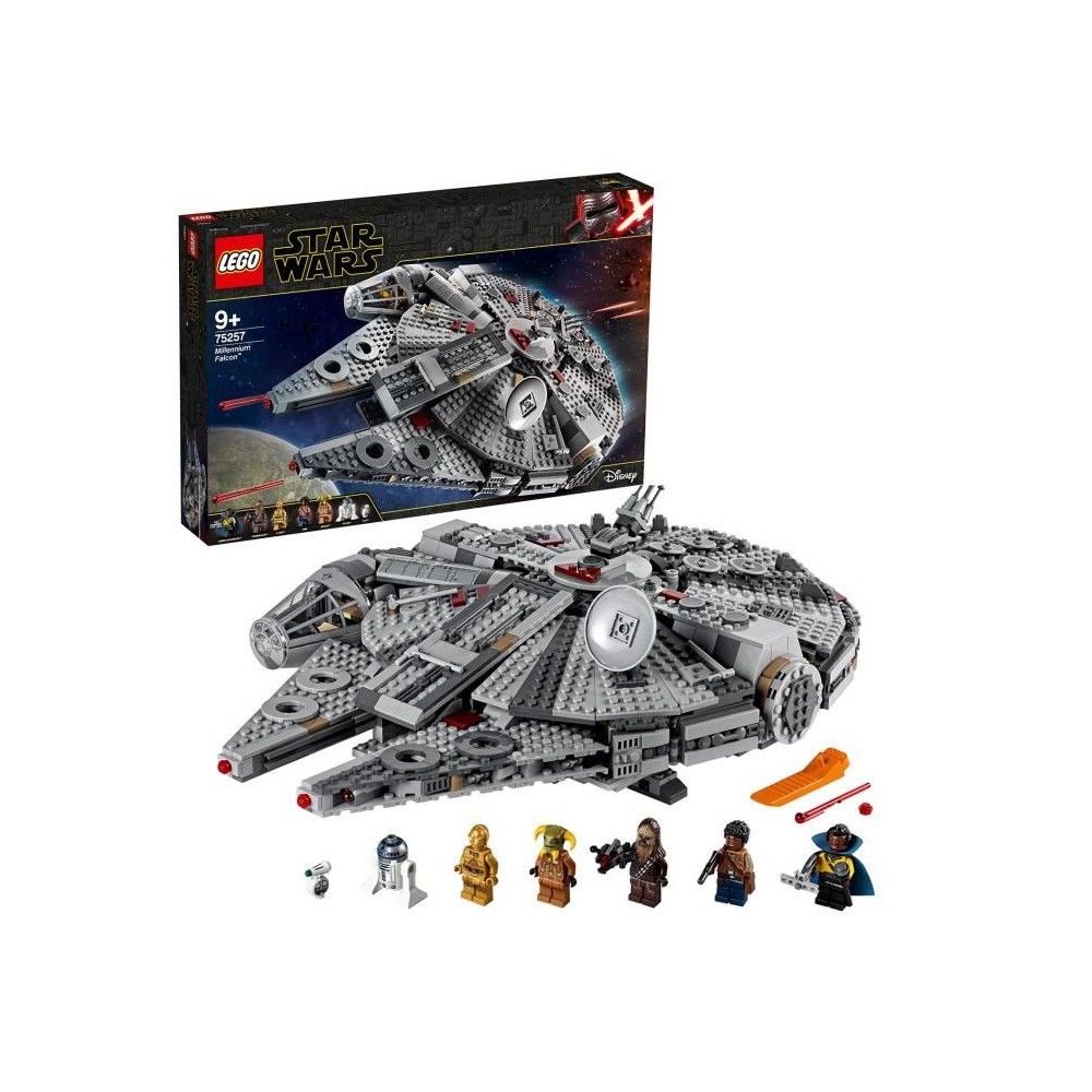 LEGO Star Wars 75257 Faucon Millenium, Maquette a Construire avec Figu