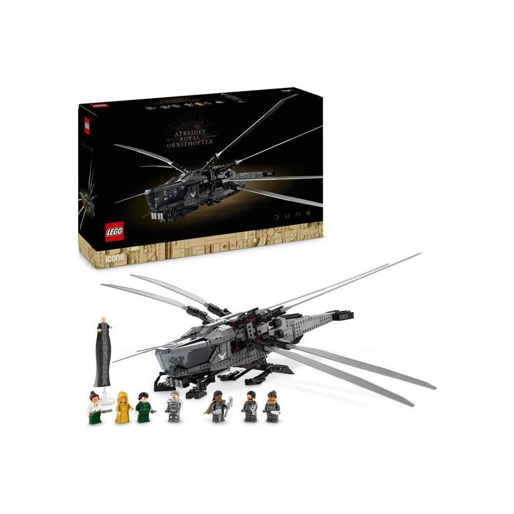 LEGO Icons Dune Atreides Royal Ornithopter, Set de Collection pour Adu