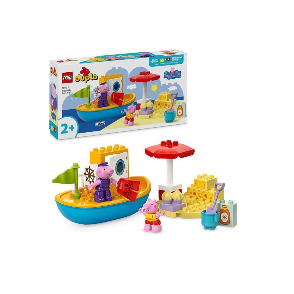 LEGO DUPLO 10432 Le Voyage en Bateau de Peppa Pig - Set de Jeu de Bain