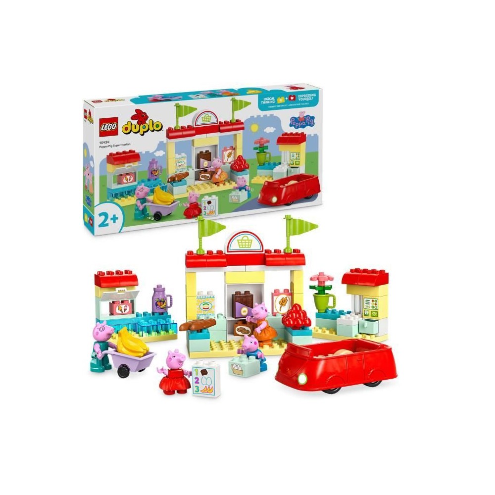 LEGO DUPLO 10434 Le Supermarché de Peppa Pig - Jouet Enfants 2 Ans