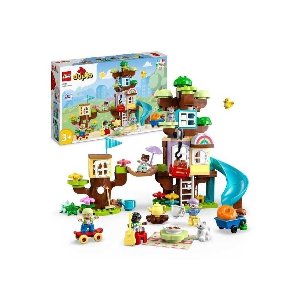 LEGO DUPLO 10993 La Cabane dans l'Arbre 3-en-1, Jouet Éducatif pour E