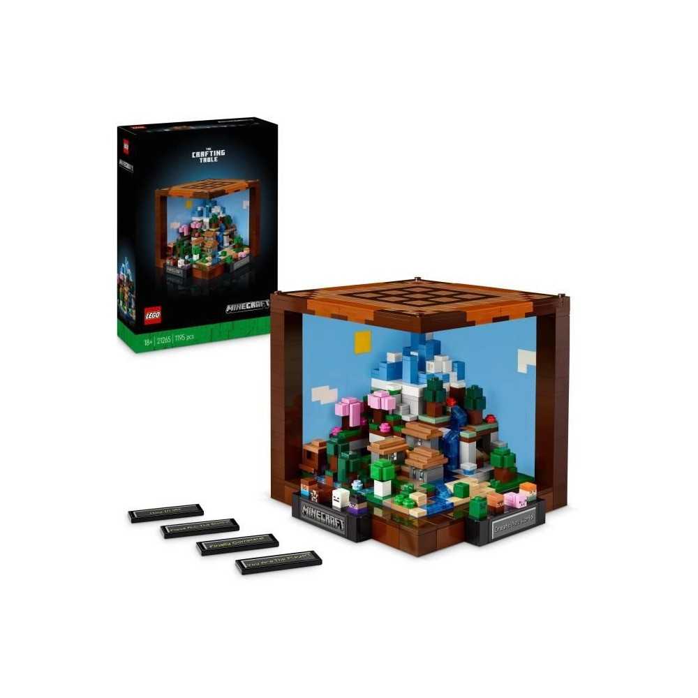 LEGO Minecraft 21265 L'établi - Set de Construction et d'Exploration