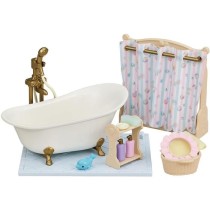 Le set baignoire et douche - SYLVANIAN FAMILIES - 5739 - Ensemble de salle de bain avec accessoires