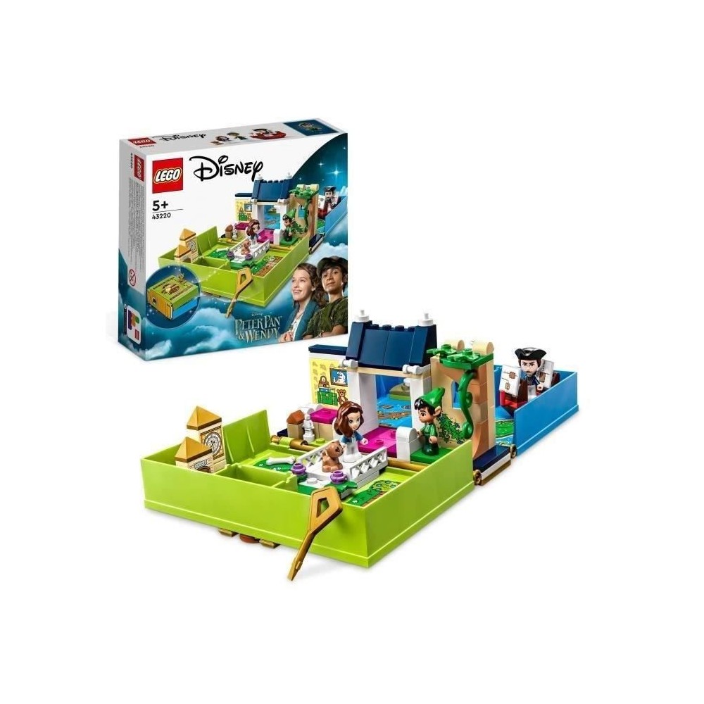 LEGO Disney 43220 Les Aventures de Peter Pan et Wendy dans un Livre de