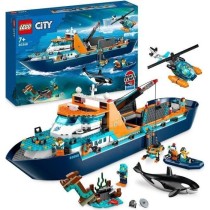 LEGO City 60368 Le Navire d'Exploration Arctique, Jouet de Grand Batea