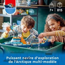 LEGO City 60368 Le Navire d'Exploration Arctique, Jouet de Grand Batea