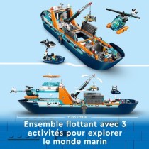 LEGO City 60368 Le Navire d'Exploration Arctique, Jouet de Grand Batea