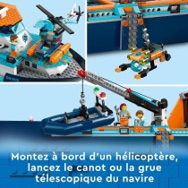 LEGO City 60368 Le Navire d'Exploration Arctique, Jouet de Grand Batea