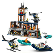 LEGO 60419 City La Prison de la Police en Haute Mer, Jouet avec Hélic