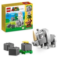 LEGO Super Mario 71420 Ensemble d'Extension Rambi le Rhinocéros, Joue