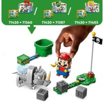 LEGO Super Mario 71420 Ensemble d'Extension Rambi le Rhinocéros, Joue