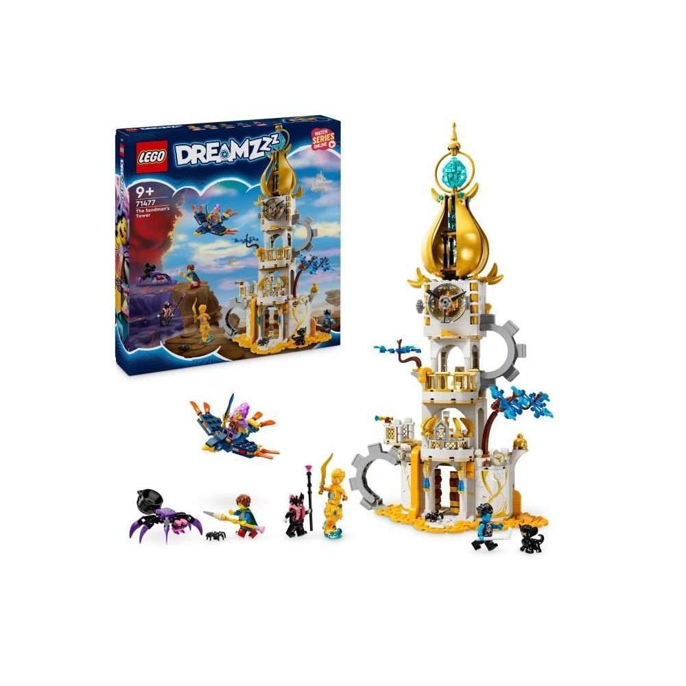 LEGO 71477 DREAMZzz La Tour du Marchand de Sable, Jouet de Château av